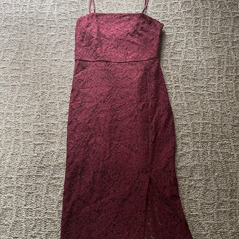 Express Maroon Dress small Petite
